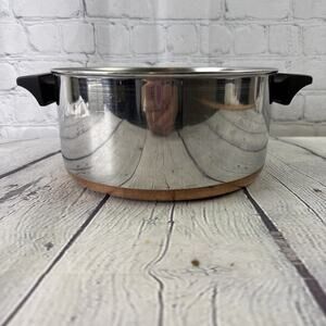 REVERE WARE 4 1/2 Qt.‎ 89g Stock Pot - NO LID Tri-Ply Stainless Clinton ILL USA